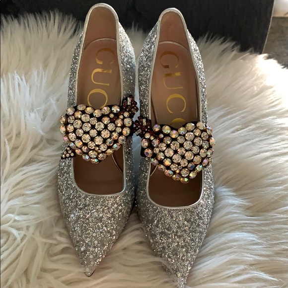 Gucci sparkly heels 👠 ❄️❄️ - Picture 2 of 8